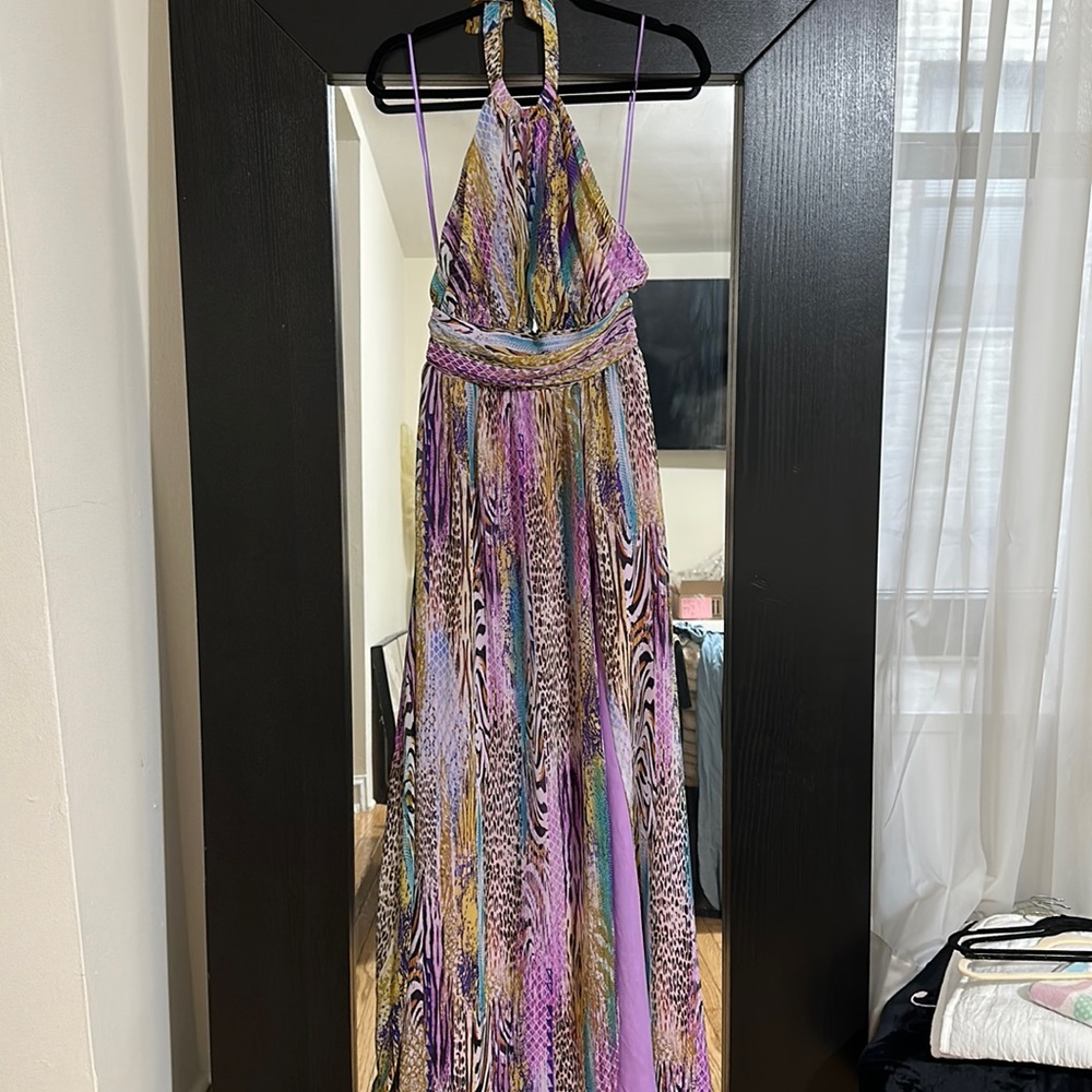 NWT printed maxi dress
